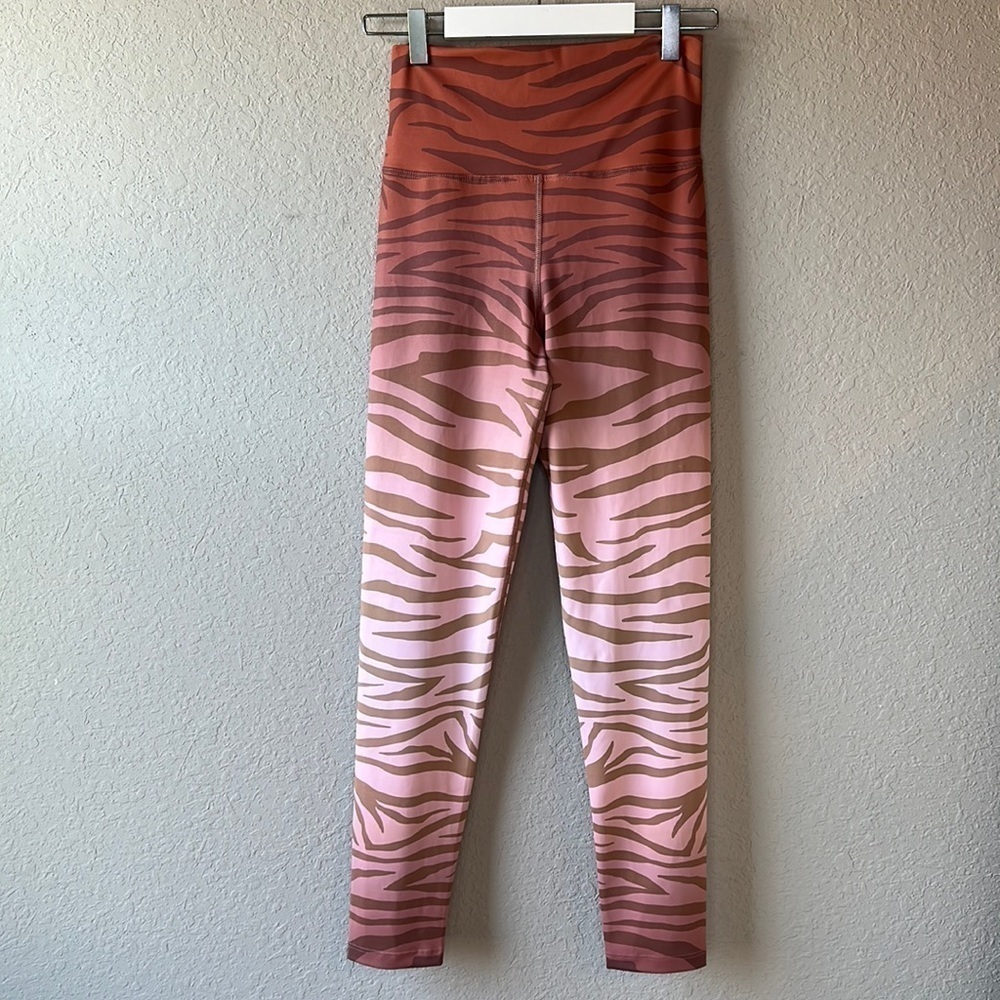Beach Riot Pink and Brown Zebra Leggings - Picture 4 of 16